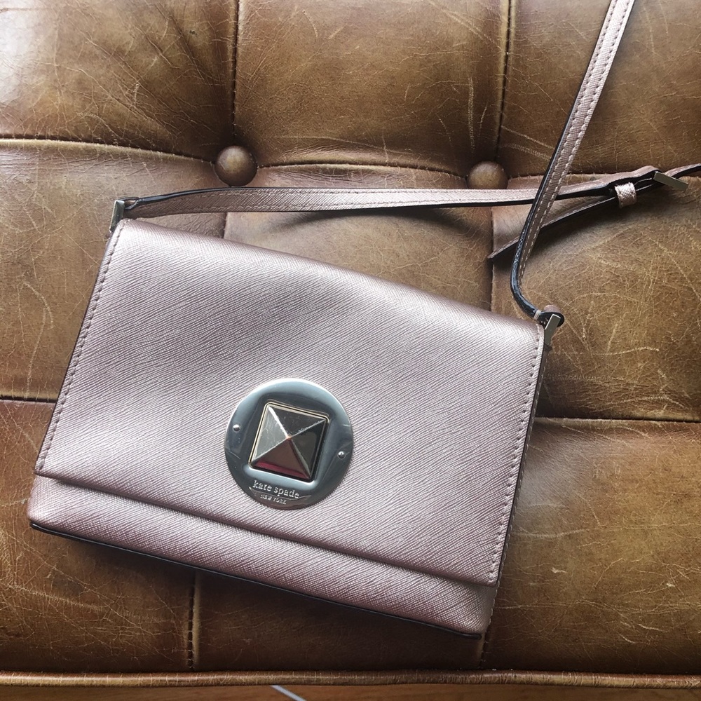 Rose Gold Metallic Kate Spade Crossbody